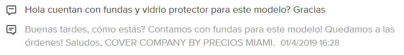 Preguntas de Mercado Libre