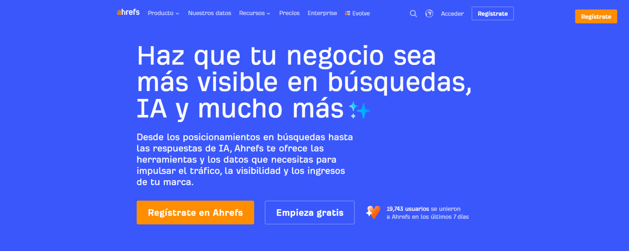 Mejores herramientas de SEO en IA, Ahrefs